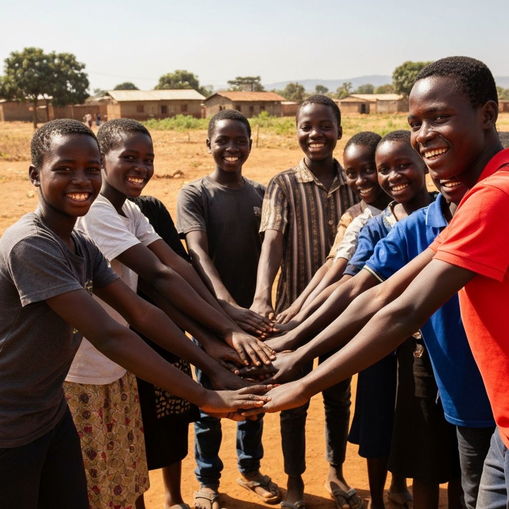 Community - African youth bonding together